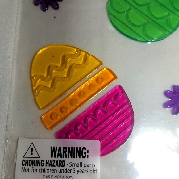 Easter Window Gel Cling Decorations Kids Home Eggs Bunny - Picture 4 of 4